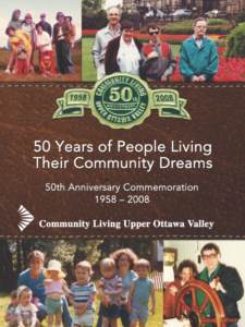 Community Living 50th anniversary book cover